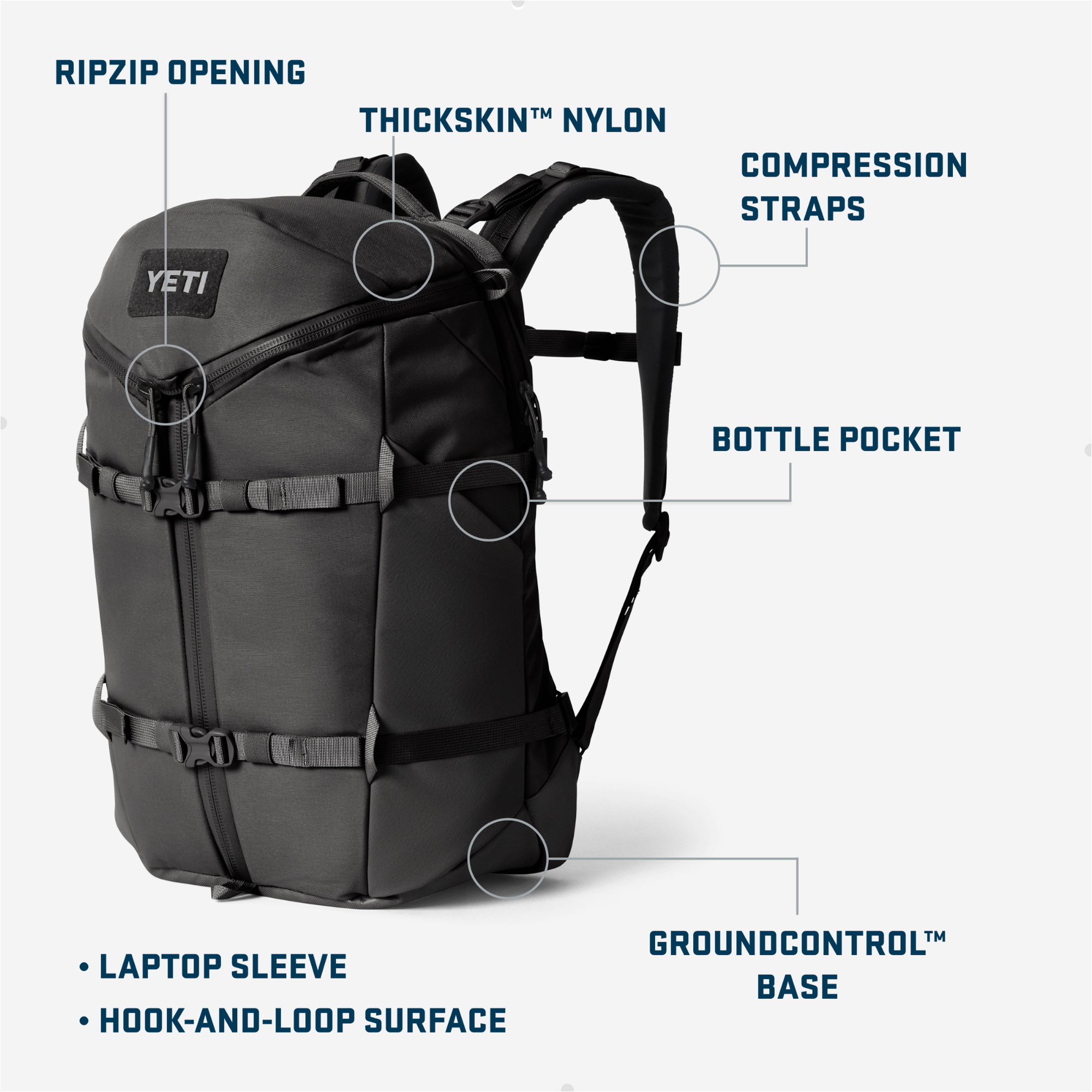 2026 YETI Ranchero 27L Backpack 70000004665 - Olive